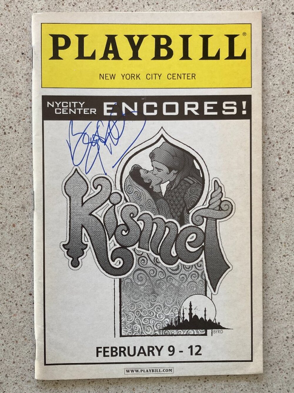 Brian Stokes Mitchell (only Signed New Playbill Kismet Encores Marin Mazzie 2006